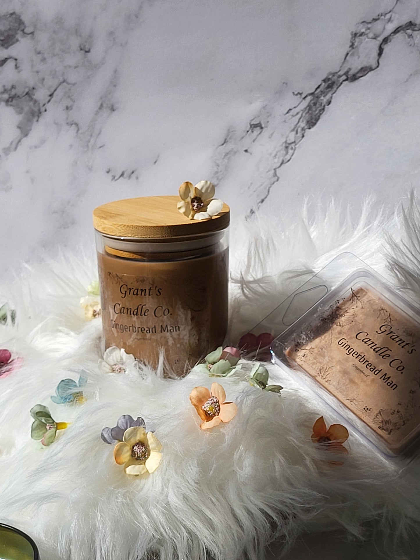 Gingerbread Man Candle